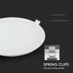 VT - 1807 18W LED PREMIE PANEL 2700K RUND - Vendolux Scandinavia