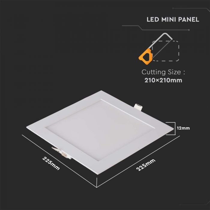 VT - 1807 18W LED PREMIE PANEL 2700K - Vendolux Scandinavia