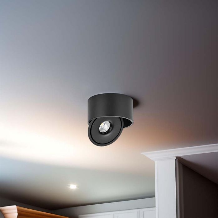 VT - 2825 20W LED COB DOWNLIGHT 3IN1 SVART KROPP - Vendolux Scandinavia