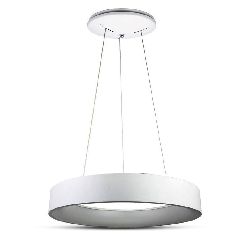 VT - 32 - 1D 30W LED SURFACE SMOOTH PENDANT LIGHT 3000K - WHITE,DIMMABLE - Vendolux Scandinavia