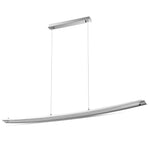 VT - 7020 18W DESIGNER BEND GLASS HANGING PENDANT - CHROME 4000K D:985MM - Vendolux Scandinavia