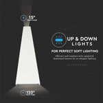 VT - 826 4W LED VÄGG ARMATUR 3000K VIT KROPP - Vendolux Scandinavia