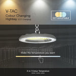 VT - 91150CCT 150W LED HIGHBAY 3IN1 - Vendolux Scandinavia