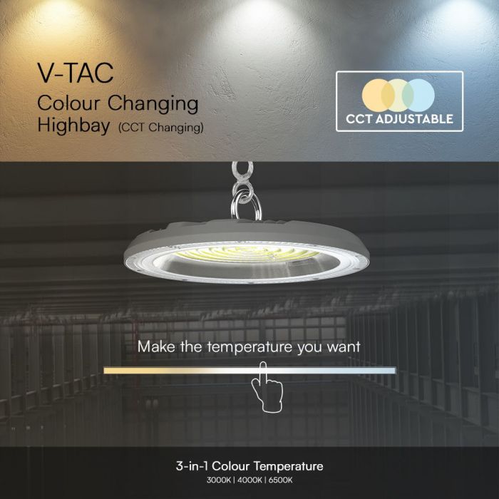 VT - 91150CCT 150W LED HIGHBAY 3IN1 - Vendolux Scandinavia